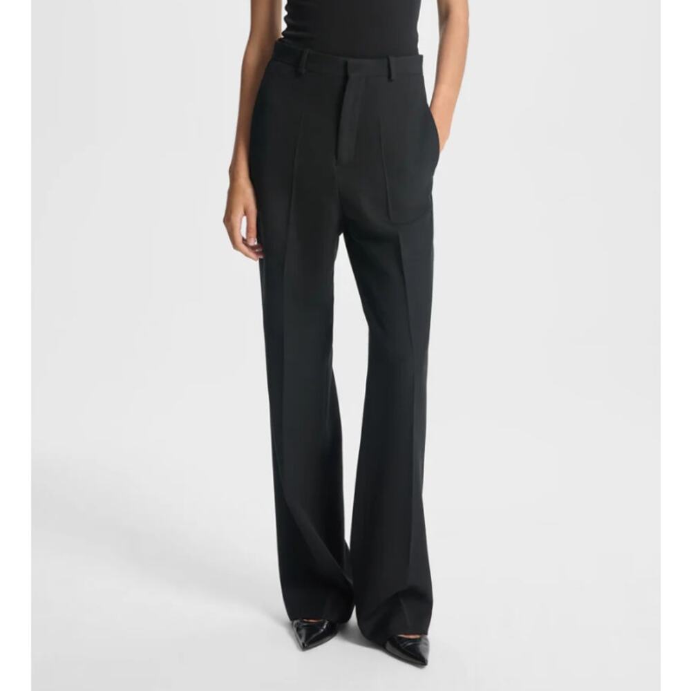 BITE Studios Straight Leg Trousers Black 96% Organic Wool 12